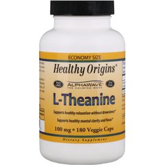 L-теанин Healthy Origins (L-Theanine) 100 мг 180 капсул купить в Киеве и Украине