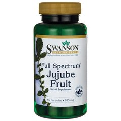 Китайський Фінік, Full-Spectrum Jujube Fruit, Swanson, 675 мг, 60 капсул