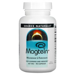 Source Naturals, Magtein, L-треонат магнію, 667 мг, 90 капсул