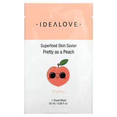 Маска для догляду за шкірою персик Idealove (Superfood Skin Savior Pretty as a Peach) 1 шт 20 мл