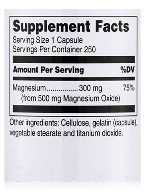 Магній Оксид Douglas Laboratories (Magnesium Oxide) 500 мг 250 капсул