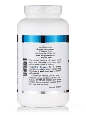 Кальций и магний комплекс Douglas Laboratories (Dyna-Cal Extra-Strength Calcium/Magnesium Complex) 250 таблеток купить в Киеве и Украине