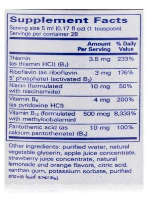 Комплекс витаминов группы В Pure Encapsulations (B-Complex Liquid) 140 мл купить в Киеве и Украине