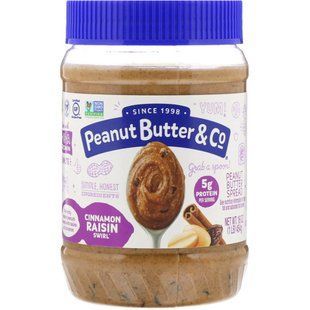 Корично-изюмовый свирл, Арахисовое масло, смешанное с корицей и изюмом, Peanut Butter & Co., 16 унций (454 г) купить в Киеве и Украине