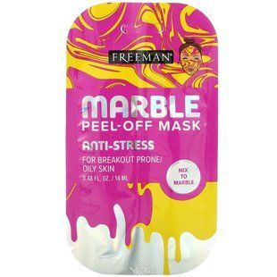 Freeman Beauty, Отшелушивающая маска с мрамором, антистресс, 1 маска, 0,48 жидкой унции (14 мл) купить в Киеве и Украине