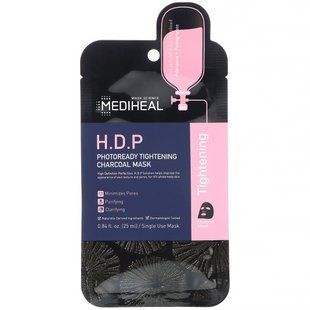 Угольная маска, повышающая упругость кожи, Mediheal, 5 шт. по 25 мл купить в Киеве и Украине