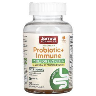 Jarrow Formulas, Probiotic + Immune, orange, 2 billion, 60 chewy tablets