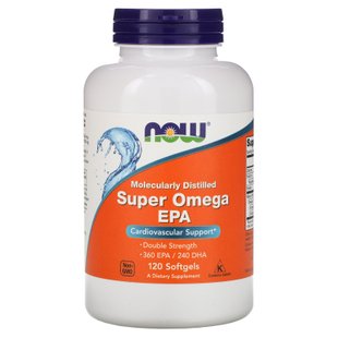 Омега двойная сила Now Foods (Super Omega EPA) 120 капсул купить в Киеве и Украине