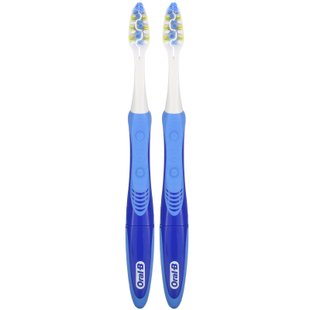 Зубная щетка Pulsar на батарейках, средняя, Pro-Health, Pulsar Battery Powered Toothbrush, Medium, Oral-B, 2 щетки купить в Киеве и Украине