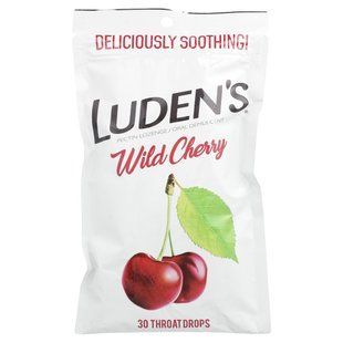 Luden's, Леденцы с пектином, успокаивающее средство для полости рта, дикая вишня, 30 леденцов для горла купить в Киеве и Украине