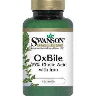Бычья желчь, Ox Bile, Swanson, 60 капсул купить в Киеве и Украине