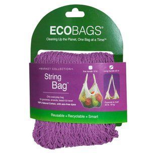 Авоська с довгою ручкою ECOBAGS (Market Collection String Bag Long Handle) 22 дюйми 1 сумка малинова купить в Киеве и Украине