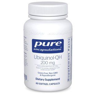 Убихинол Pure Encapsulations (Ubiquinol-QH) 200 мг 60 капсул купить в Киеве и Украине