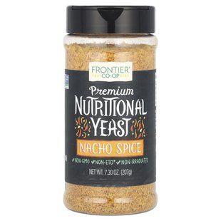 Frontier Natural Products, Пищевые дрожжи премиум-класса, специя начо, 7,3 унции (207 г) купить в Киеве и Украине