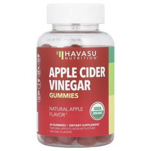 Havasu Nutrition, жевательные конфеты с яблочным уксусом с уксусной маткой, натуральное яблоко, 60 жевательных таблеток купить в Киеве и Украине