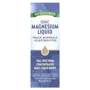 Nature's Truth, Ionic Magnesium Liquid, Unflavored, 4 fl oz (118 ml) купить в Киеве и Украине