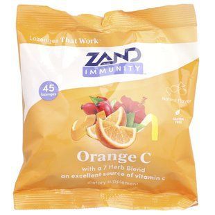 Zand, Immunity, Orange C, Natural, 45 Lozenges купить в Киеве и Украине
