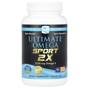 Омега 2X Спорт Nordic Naturals (Ultimate Omega 2X Sport) 60 капсул