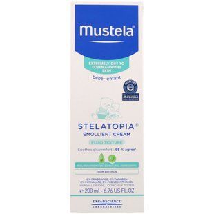 Stelatopia, cream soothing, for very dry baby skin, Mustela, 6.76 fl. oz. (200 ml)
