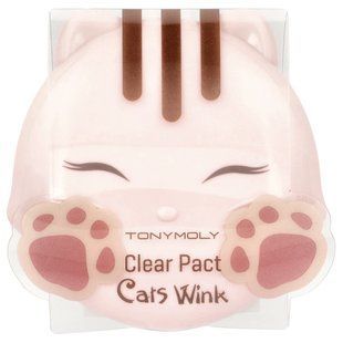 Компактна пудра, Cat's Wink, Clear Pact, Tony Moly, 0,38 унції (11 г)