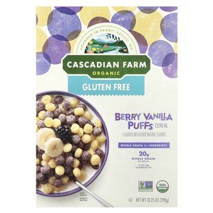 Cascadian Farm, Organic Berry Vanilla Puffs Cereal, 10.25 oz (290 g) купить в Киеве и Украине