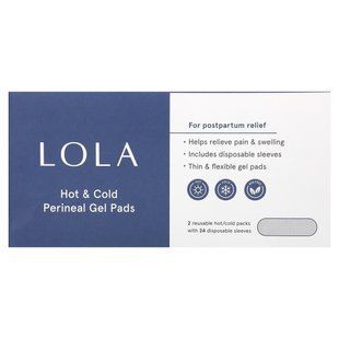 Lola Hot & Cold Perineal Gel Pads, 2 pcs. for hot and cold use.