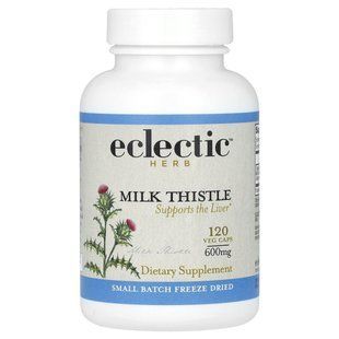 Eclectic Herb, Freeze Dried Milk Thistle, 2,400 mg, 120 Veg Caps (600 mg Per Capsule) купить в Киеве и Украине