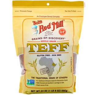 Тефф, цельное зерно, Bob's Red Mill, 680 г купить в Киеве и Украине