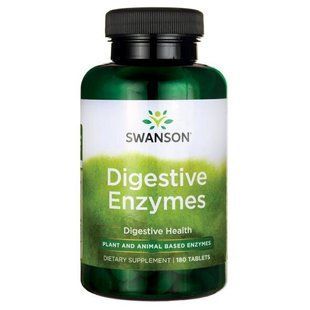 Digestive enzymes, Digestive Enzymes, Swanson, 180 tablets