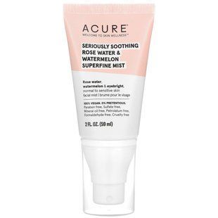 Крем з рожевою водою і кавуном для серйозного заспокоювання, Seriously Soothing, Rose Water & Watermelon Superfine Mist, Acure, 59 мл