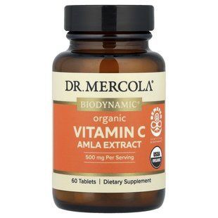 Dr. Mercola, Organic Vitamin C, Amla Extract, 60 Tablets