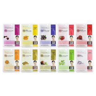 Dermal, Anti-Aging Collagen Essence Beauty Masks, Assorted, 10 Sheets, 0.81 oz (23 g) Each купить в Киеве и Украине