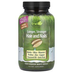 Здоровая кожа и волосы плюс ногти Irwin Naturals (Healthy Skin Hair Plus Nails) 120 капсул купить в Киеве и Украине