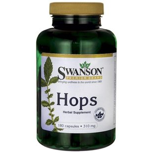 Хмель, Hops, Swanson, 310 мг, 180 капсул купить в Киеве и Украине