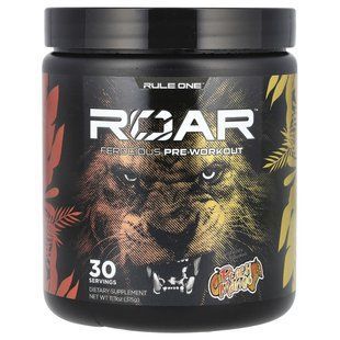 Rule One Proteins, Roar, передтренувальний комплекс, Ferocious, персик і манго, 315 г (11,11 унції)