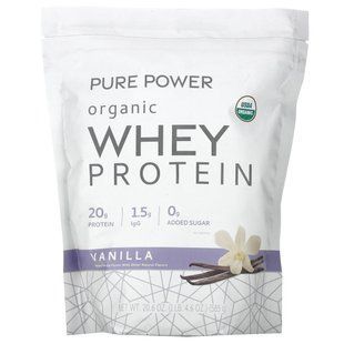 Dr. Mercola, Pure Power, Organic Whey Protein, Vanilla, 1 lb 4.6 oz (585 g) купить в Киеве и Украине