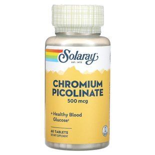 Solaray, Chromium Picolinate, 500 mcg, 60 Tablets купить в Киеве и Украине