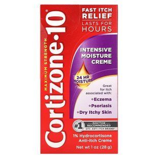 Cortizone 10, Maximum Strength, Intensive Moisture Creme, 1 oz (28 g) купить в Киеве и Украине