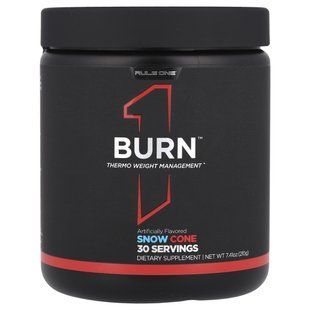 Rule One Proteins, Burn&trade;, добавка для терморегуляції ваги, Snow Cone, 210 г (7,41 унції)