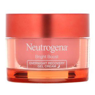 Ночной восстанавливающий гель-крем, Bright Boost, Overnight Recovery Gel Cream, Neutrogena, 50 мл купить в Киеве и Украине