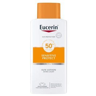 Sunscreen Lotion SPF50+, Sensitive Protection, Sun Protection Sensitive Protect Lotion, Eucerin, 400 ml