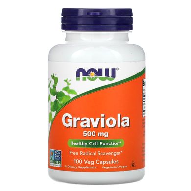 Гравіола Now Foods (Graviola) 500 мг 100 капсул