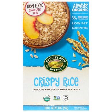 Рисова каша органік Nature's Path (Crispy Rice Cereal) 284 г