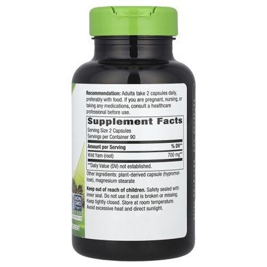 Дикий ям корень Nature's Way (Wild Yam Root) 350 мг 100 капсул купить в Киеве и Украине