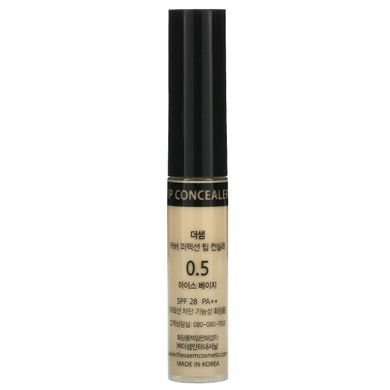 The Saem, Cover Perfection, консилер для кінчиків пальців, SPF 28 PA++, 0,5 крижаного бежевого кольору, 0,23 унції