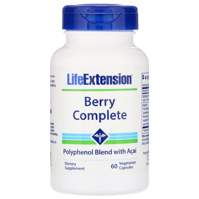 Антиоксиданти Орасіо ягоди Life Extension (Berry Complete) 60 капсул