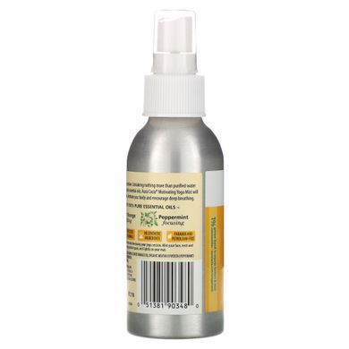 Спрей для мотивації апельсин і м'ята органік Aura Cacia (Yoga Mist) 118 мл