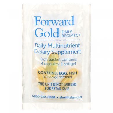 Щоденний комплекс добавок для дорослих 65+ Dr. Whitaker (Forward Gold Daily Regimen) 60 пакетів