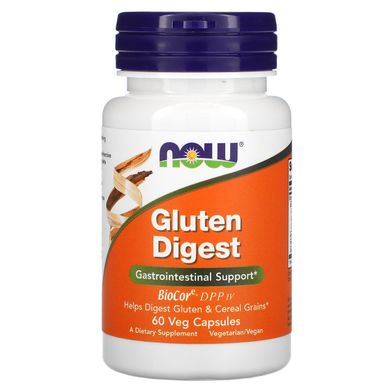 Добавка для перетравлення глютену Now Foods (Gluten Digest) 60 рослинних капсул