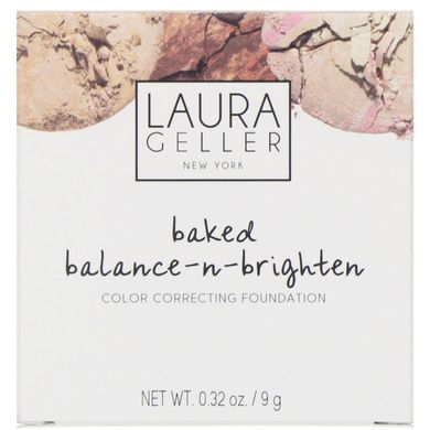 Цветная корректирующая тональная основа Baked Balance-N-Brighten, оттенок светлый, Laura Geller, 9 г купить в Киеве и Украине